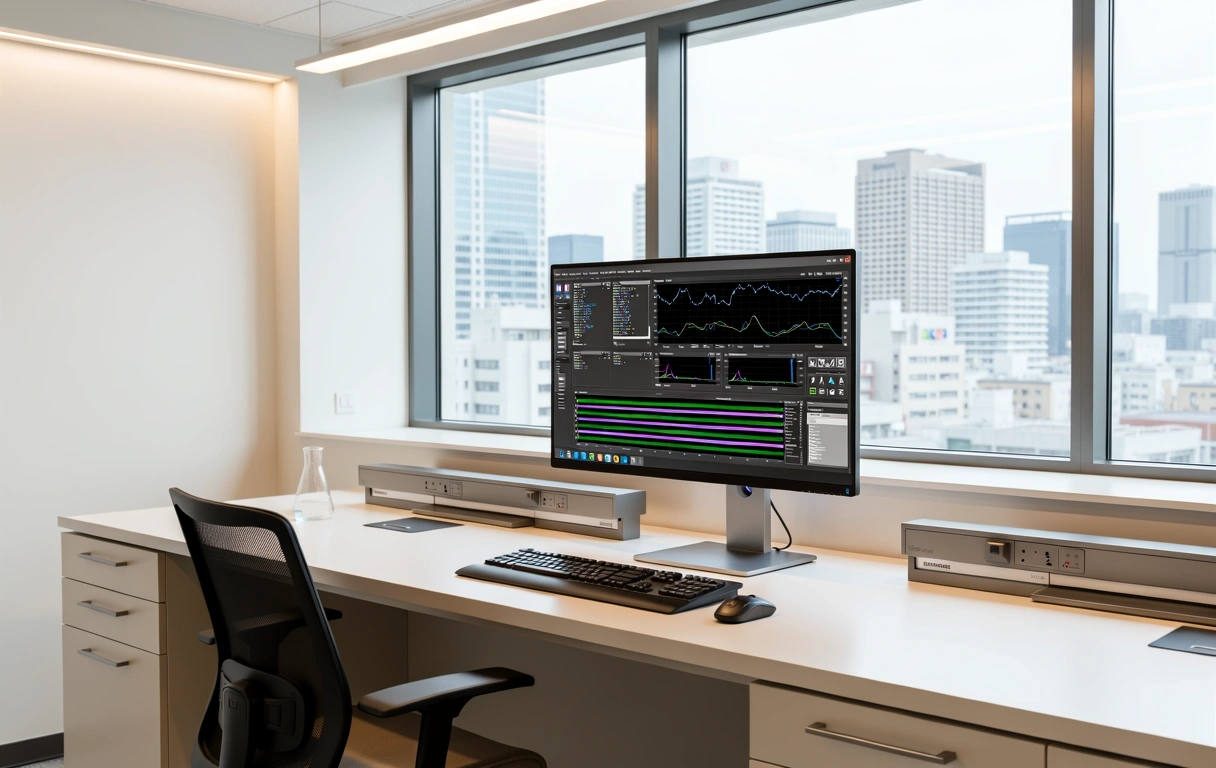 A precision analytics workstation in Osaka